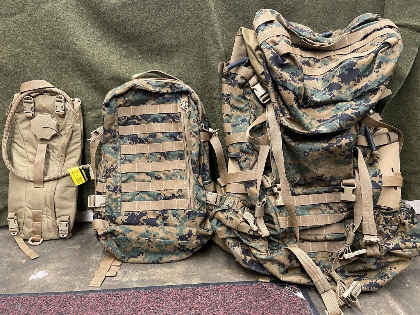 USMC ILBE GEN 2 MAIN PACK WITH ASSAULT PACK and HYDRATION BLADDER-NEW!