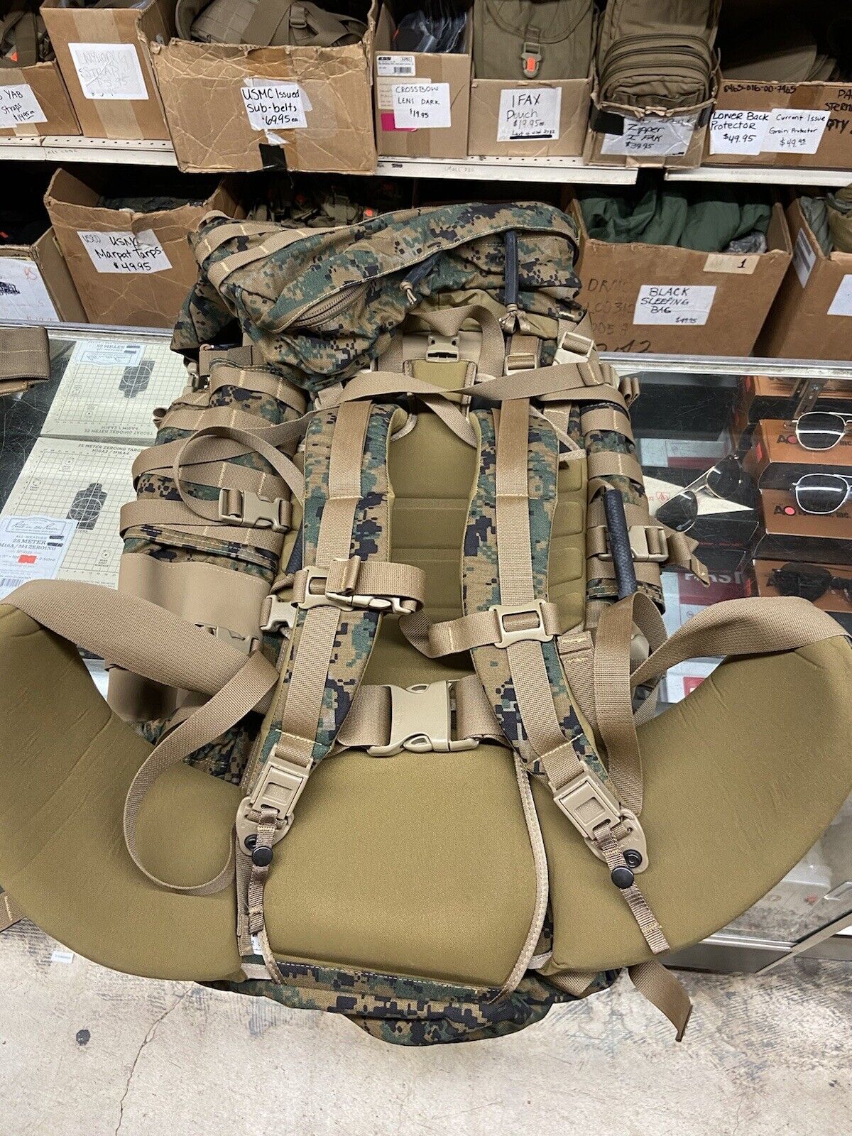 USMC ILBE GEN 2 MAIN PACK WITH ASSAULT PACK and HYDRATION BLADDER-NEW!