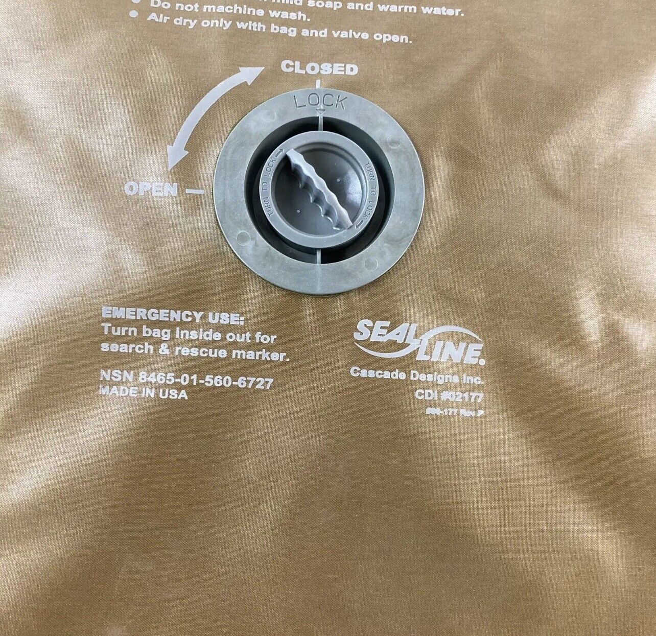 NEW USMC ILBE Assault Pack Waterproof Liner 56L Coyote Brown Dry Bag