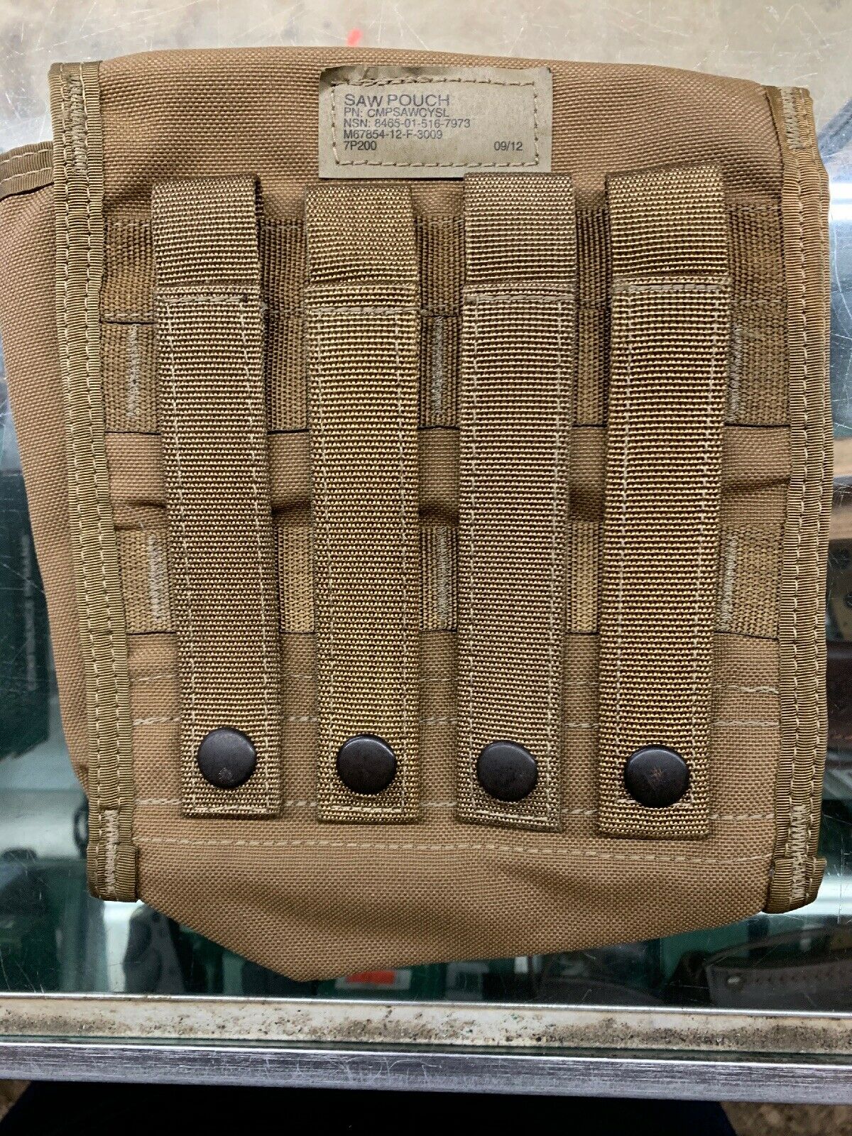 USMC MOLLE pouch SAW coyote brown 200 Round