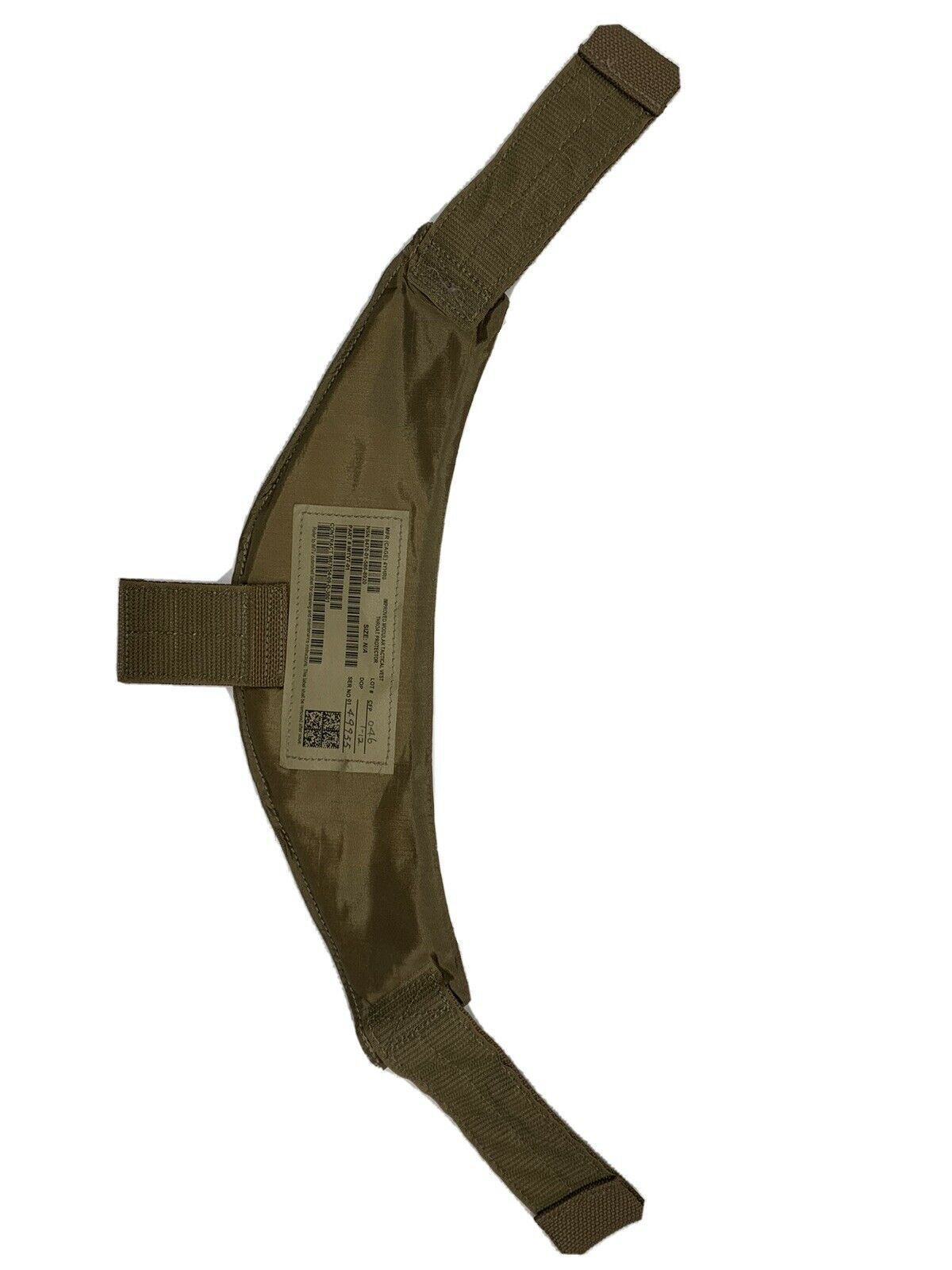 USMC IMTV Throat Protector Coyote NSN 8470-01-586-8920 Plate Carrier Collar
