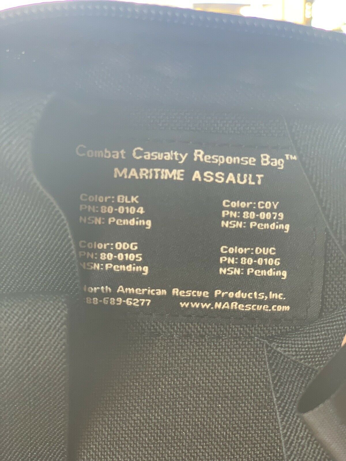 North American Rescue Combat Casualty Response Bag