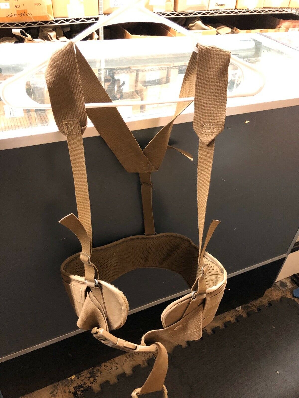 USMC Sub Belt, w/ Suspenders, Coyote
