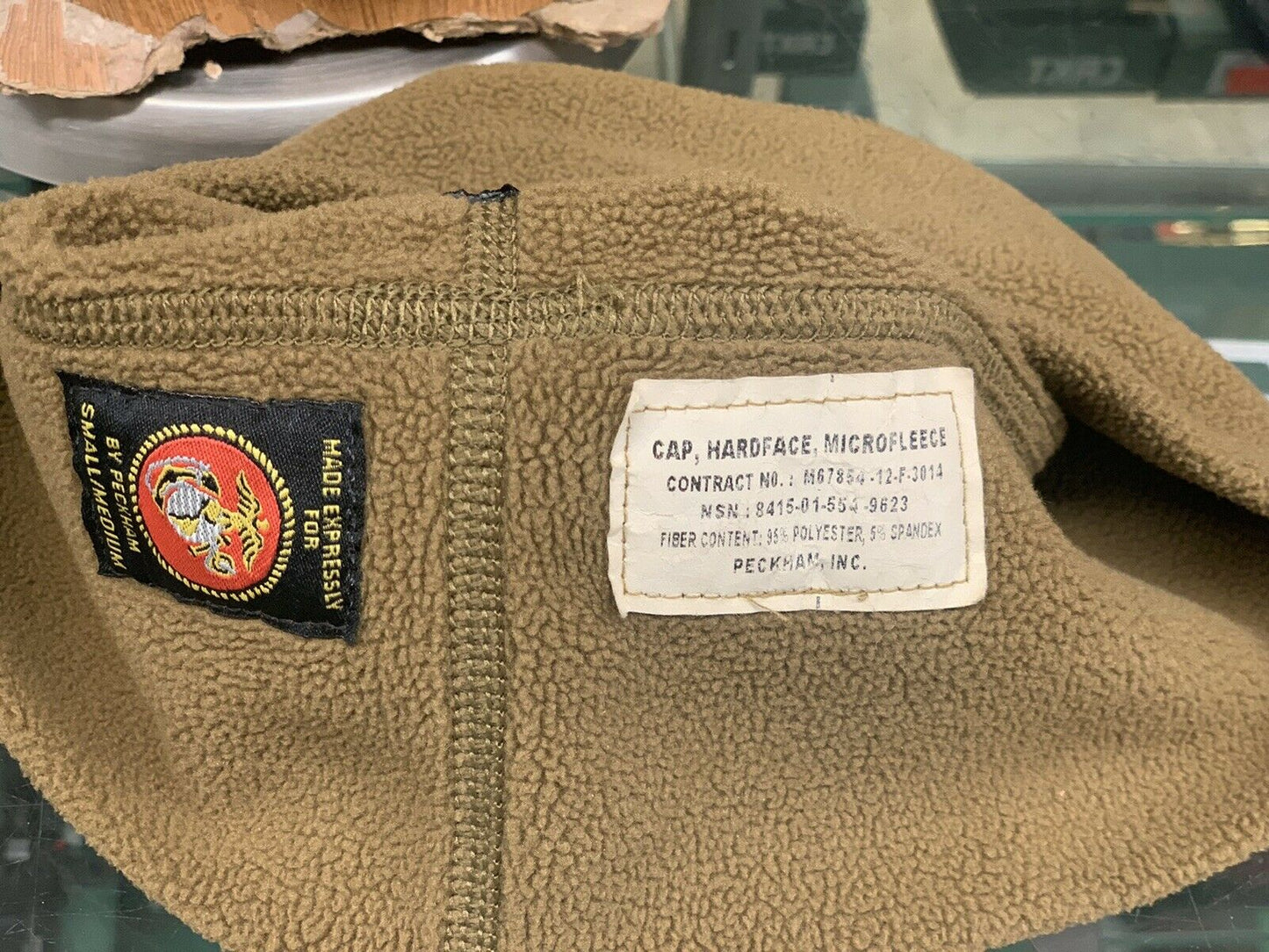 Hardface Microfleece Watch Cap Coyote Brown POLARTEC  USMC Peckham INC SMALL/M