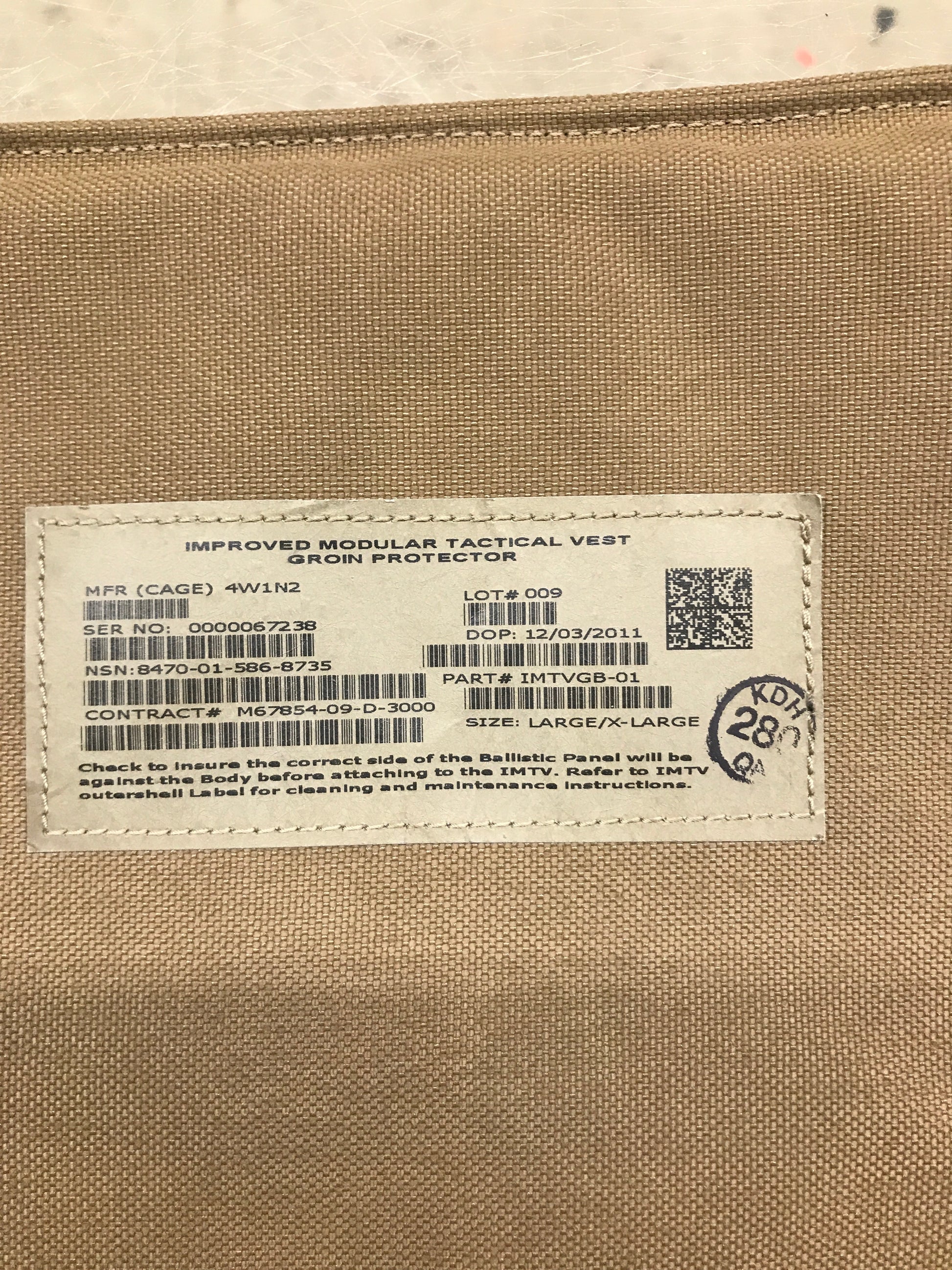 USMC IMTV GROIN PROTECTOR - G.I. JOES