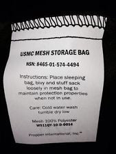 USMC Black Mesh Bag (New) - G.I. JOES