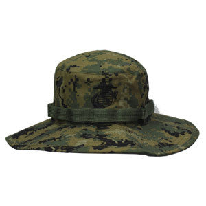 Eagle, Globe, and Anchor Woodland Digital Boonie Cover - G.I. JOES